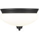 Amon 2 Light 13.00 inch Flush Mount