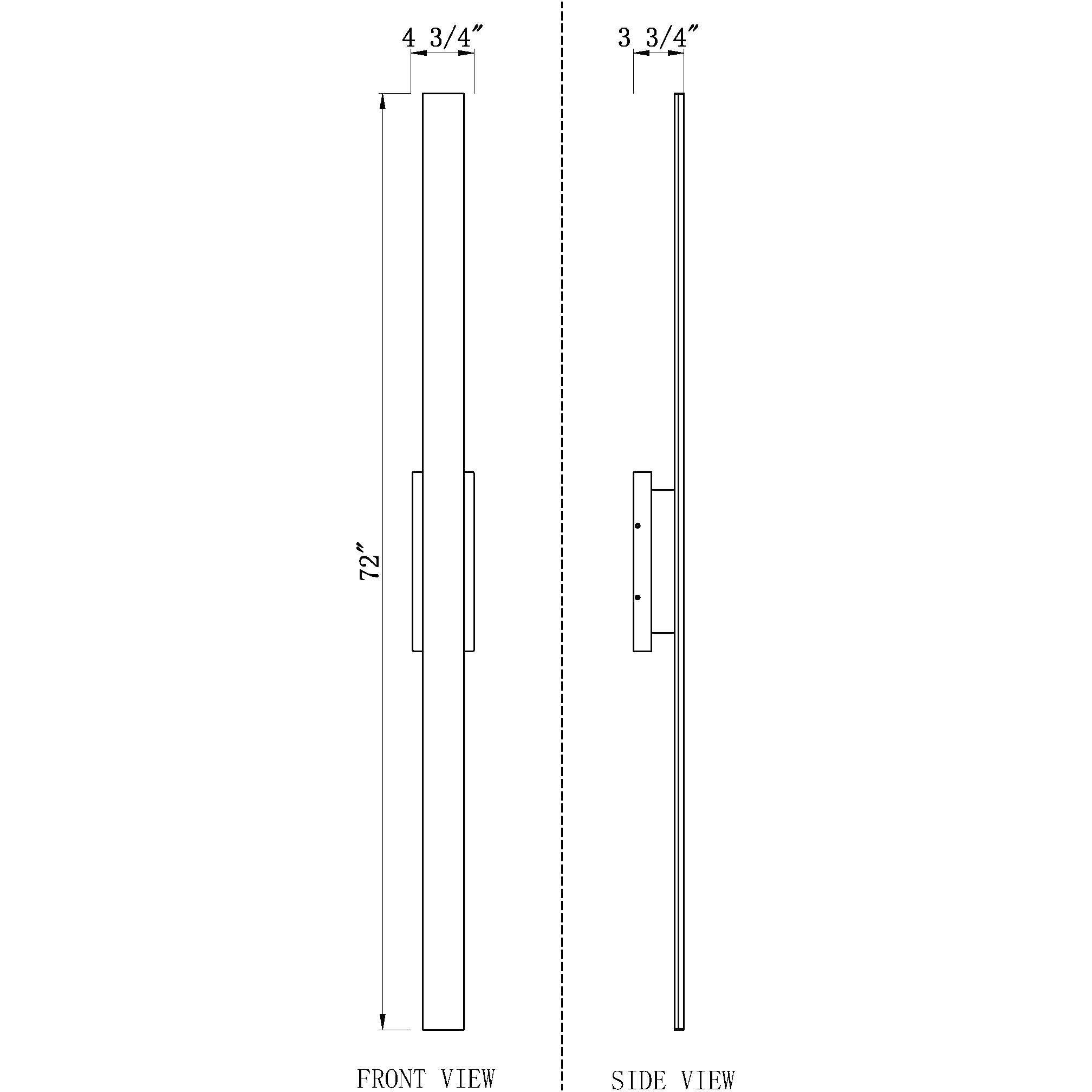 Stylet LED 3.75 inch Sand Black Outdoor Wall Light