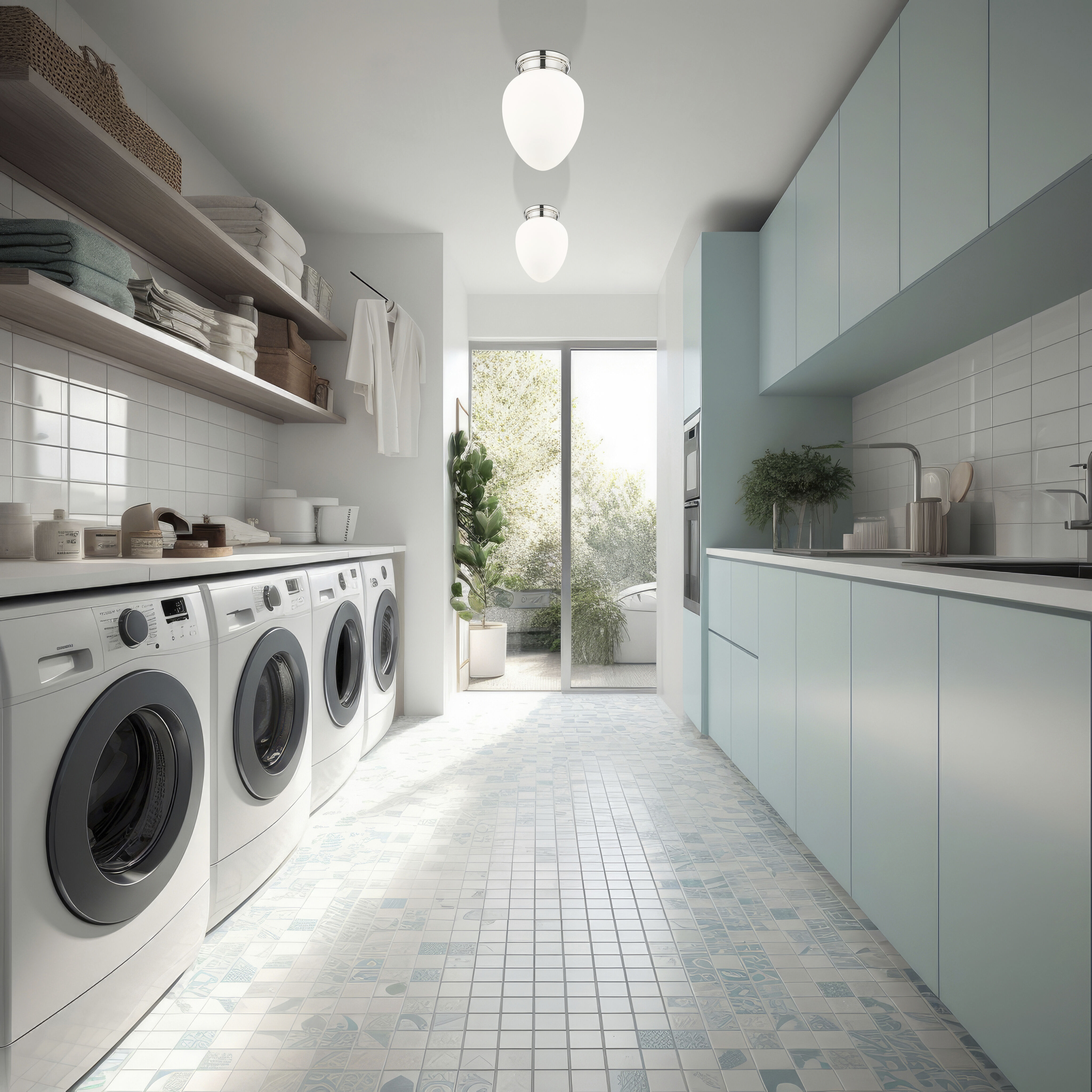 Gideon 1 Light 10 inch Polished Nickel Flush Mount Ceiling Light