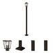 Bayland 3 Light 111 inch Oil Rubbed Bronze Outdoor Post Mounted Fixture in 15.55