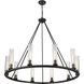 Beau 10 Light 46 inch Bronze Chandelier Ceiling Light