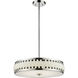 Sevier LED 20 inch Chrome Chandelier Ceiling Light