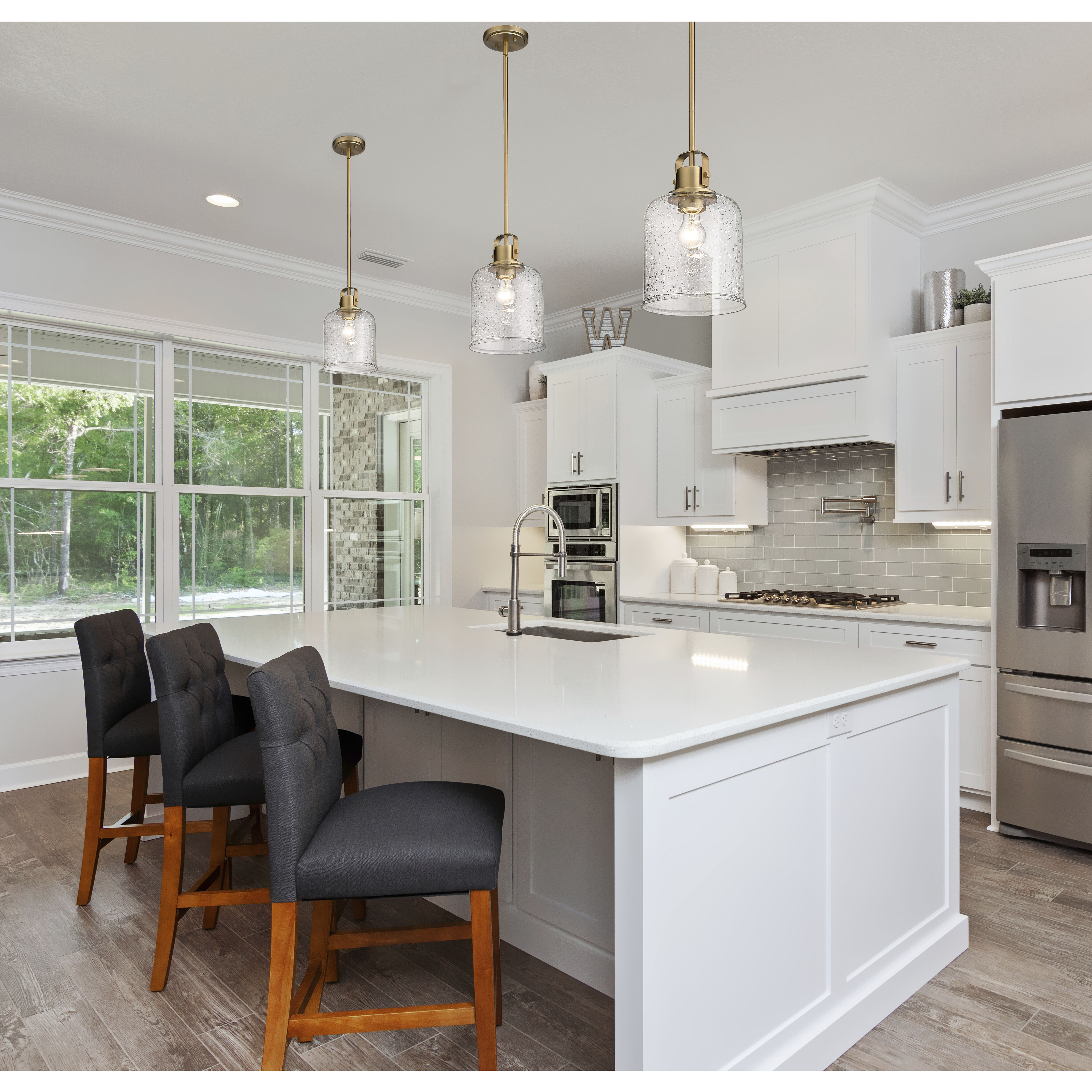 Kinsley 1 Light 8 inch Heirloom Gold Pendant Ceiling Light in Heritage Gold