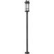 Fortis 2 Light 98.75 inch Sand Black Outdoor Post Mounted Fixture