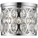 Dealey 3 Light 12 inch Chrome Flush Mount Ceiling Light
