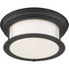 Sonna 2 Light 13.5 inch Matte Black Flush Mount Ceiling Light
