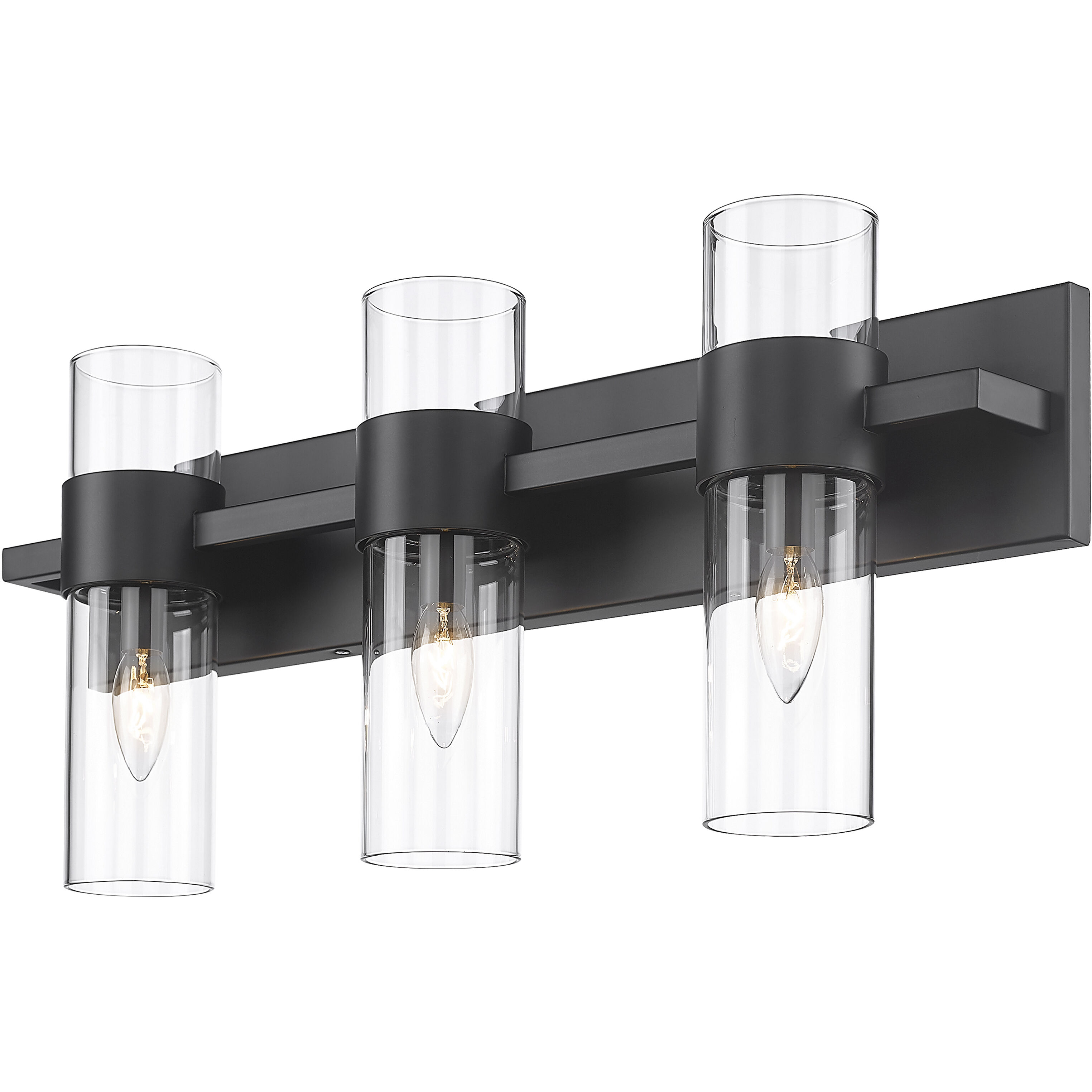 Lawson 3 Light 25 inch Matte Black Vanity Wall Light