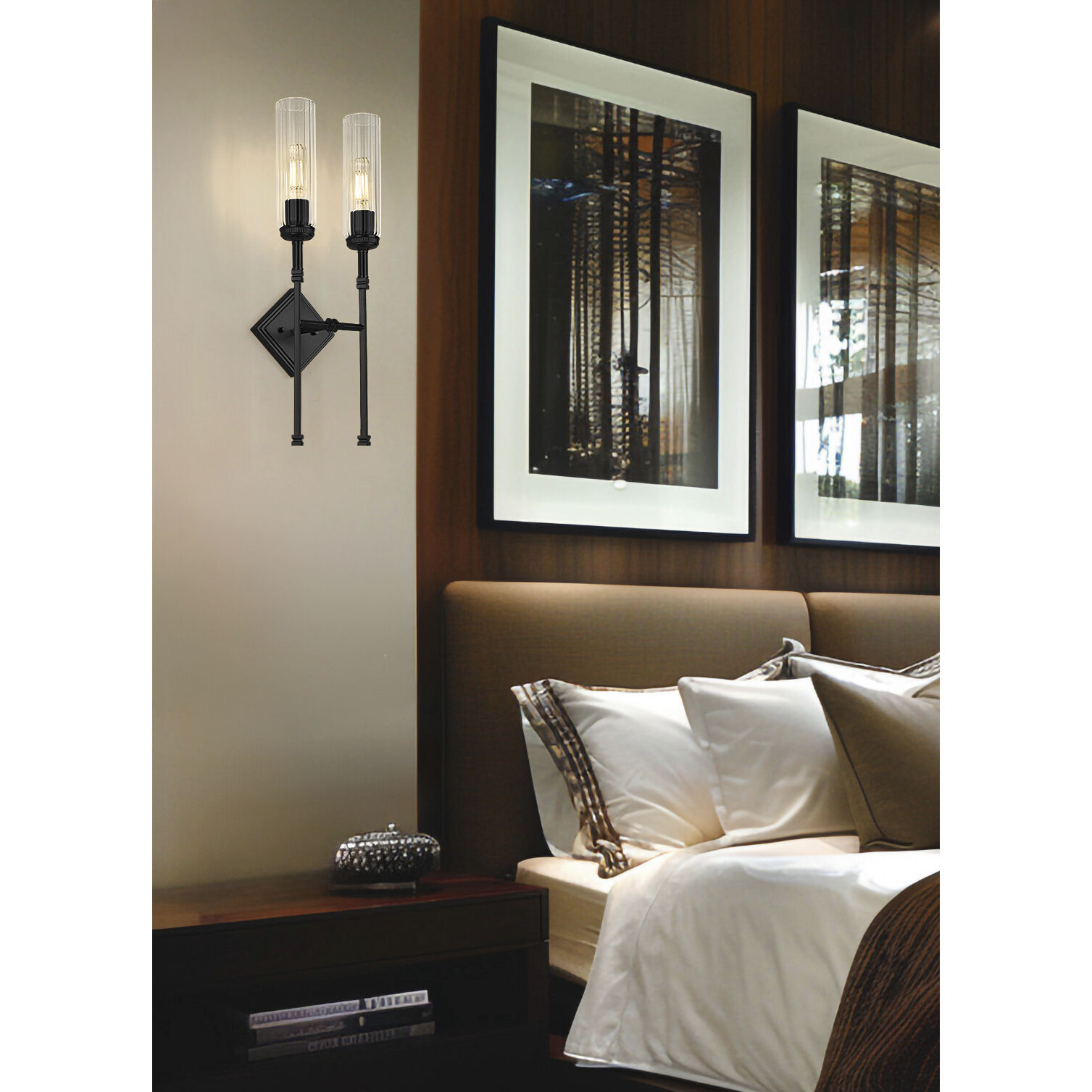 Esme Wall Sconce Wall Light in Matte Black