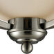 Lagoon 3 Light 18.5 inch Brushed Nickel Flush Mount Ceiling Light