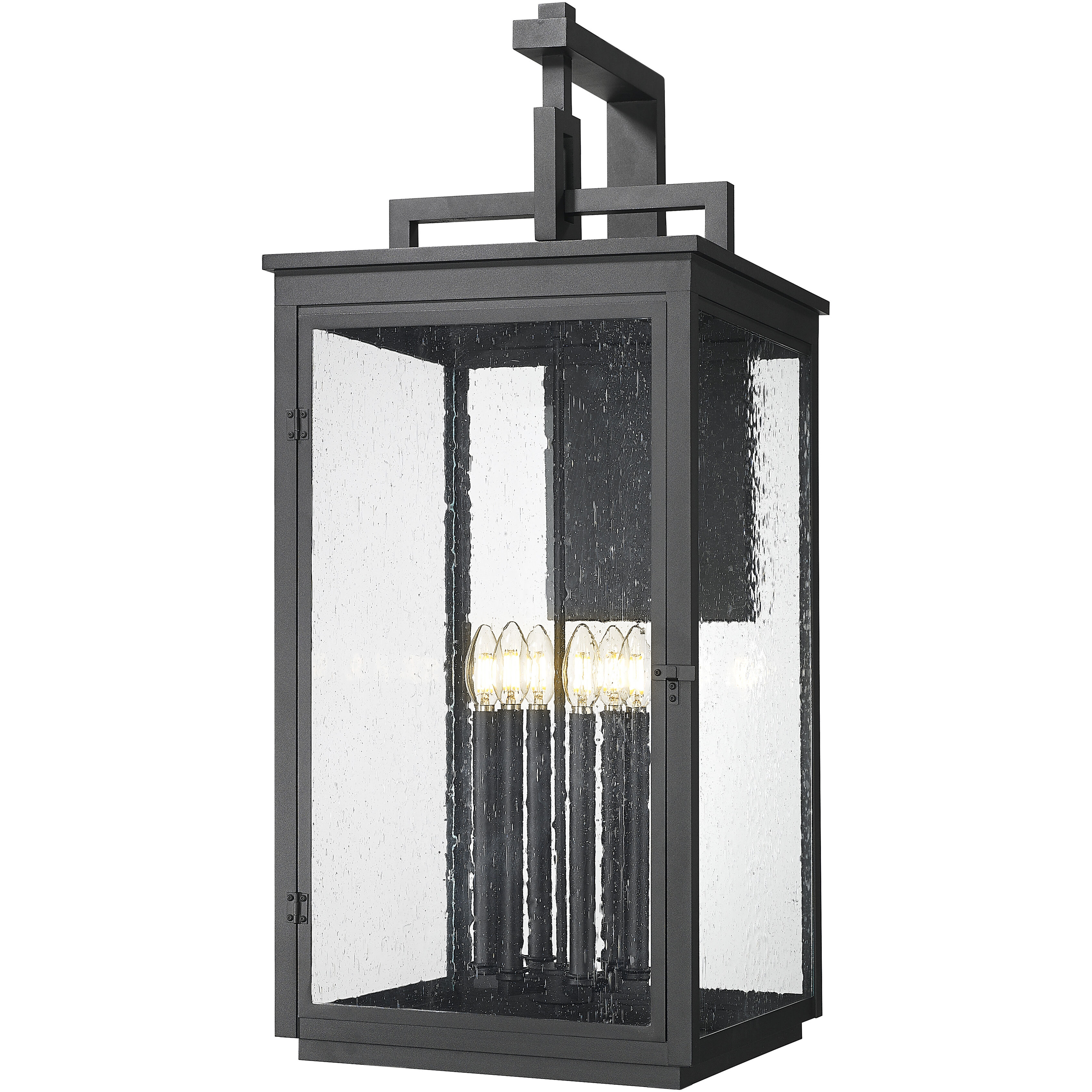 Hartwell 6 Light 36 inch Sand Black Outdoor Wall Light