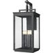 Hartwell 6 Light 36 inch Sand Black Outdoor Wall Light