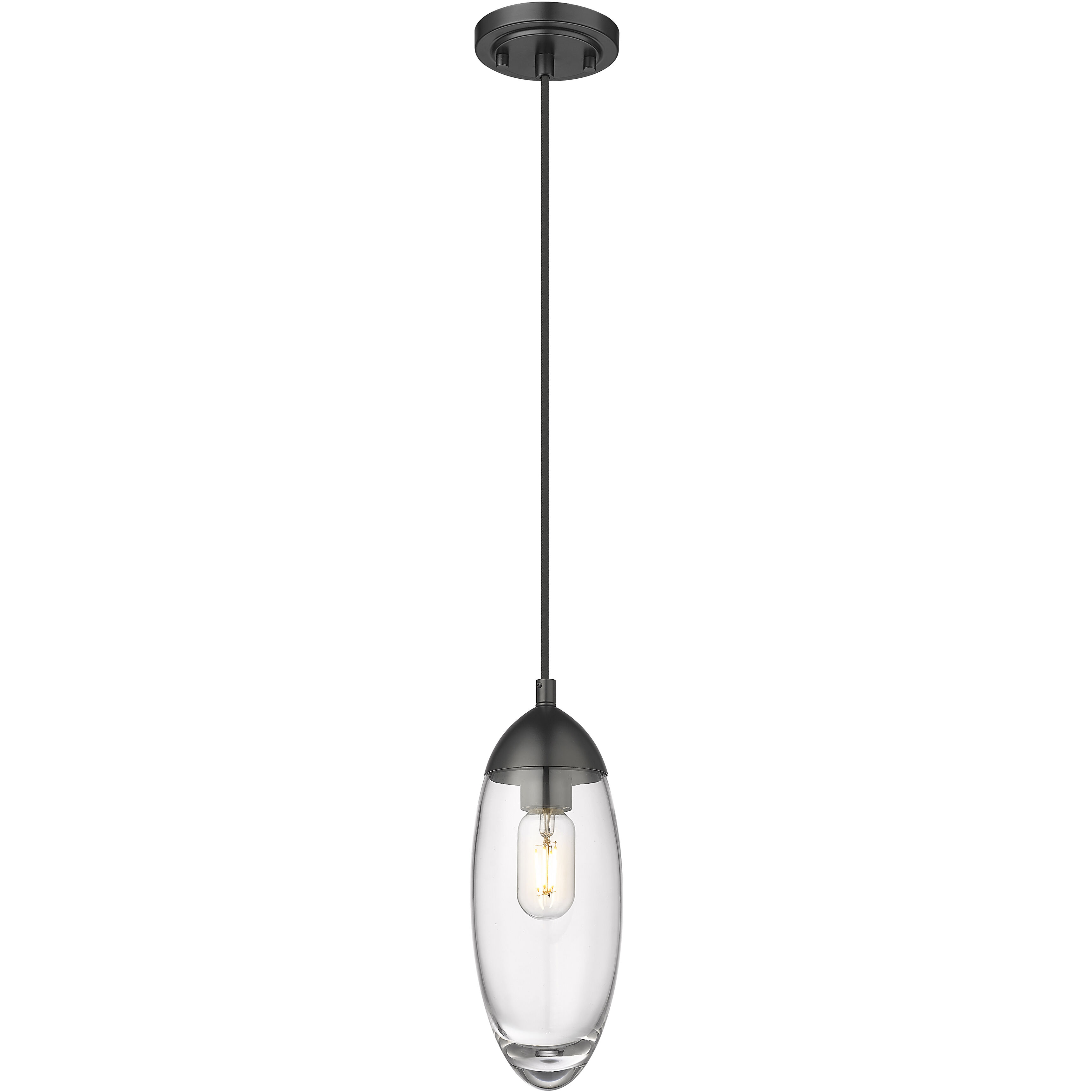 Arden 1 Light 4.5 inch Matte Black Pendant Ceiling Light