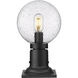 Laurent 1 Light 13.5 inch Black Outdoor Pier Mounted Fixture