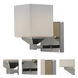 Quube 1 Light 4.25 inch Chrome Wall Sconce Wall Light