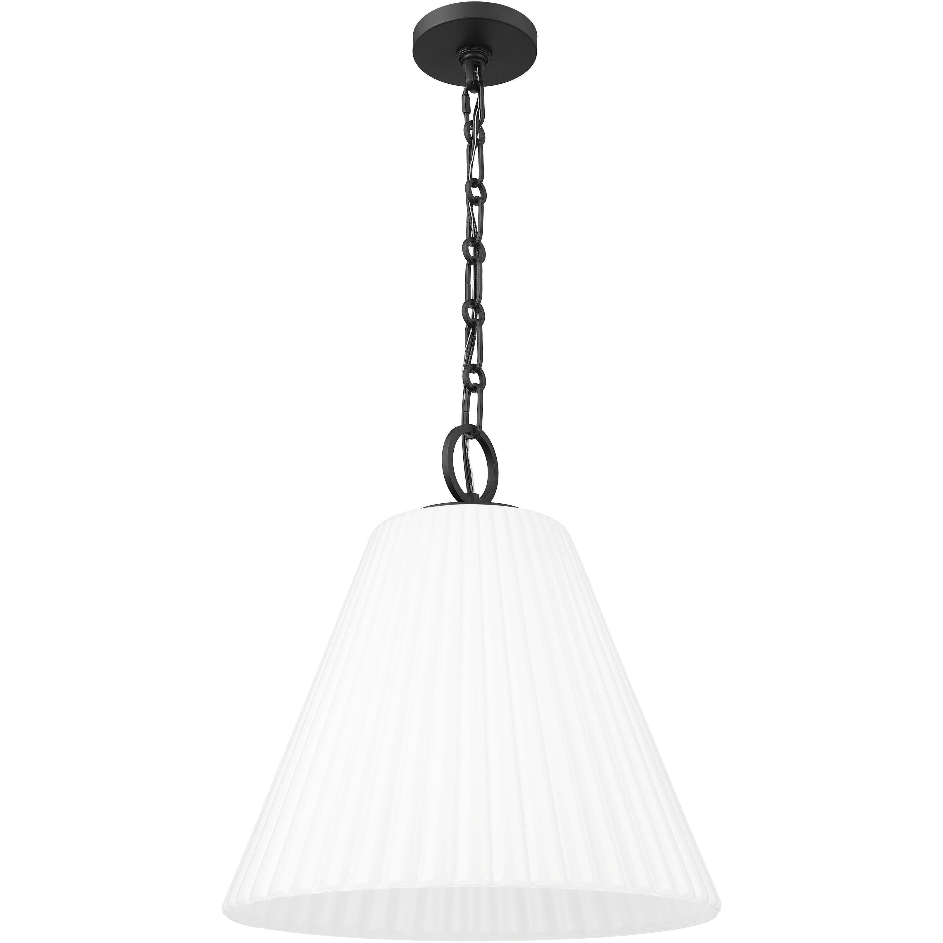 Alaric 3 Light 18 inch Matte Black Pendant Ceiling Light