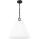 Alaric 3 Light 18 inch Matte Black Pendant Ceiling Light