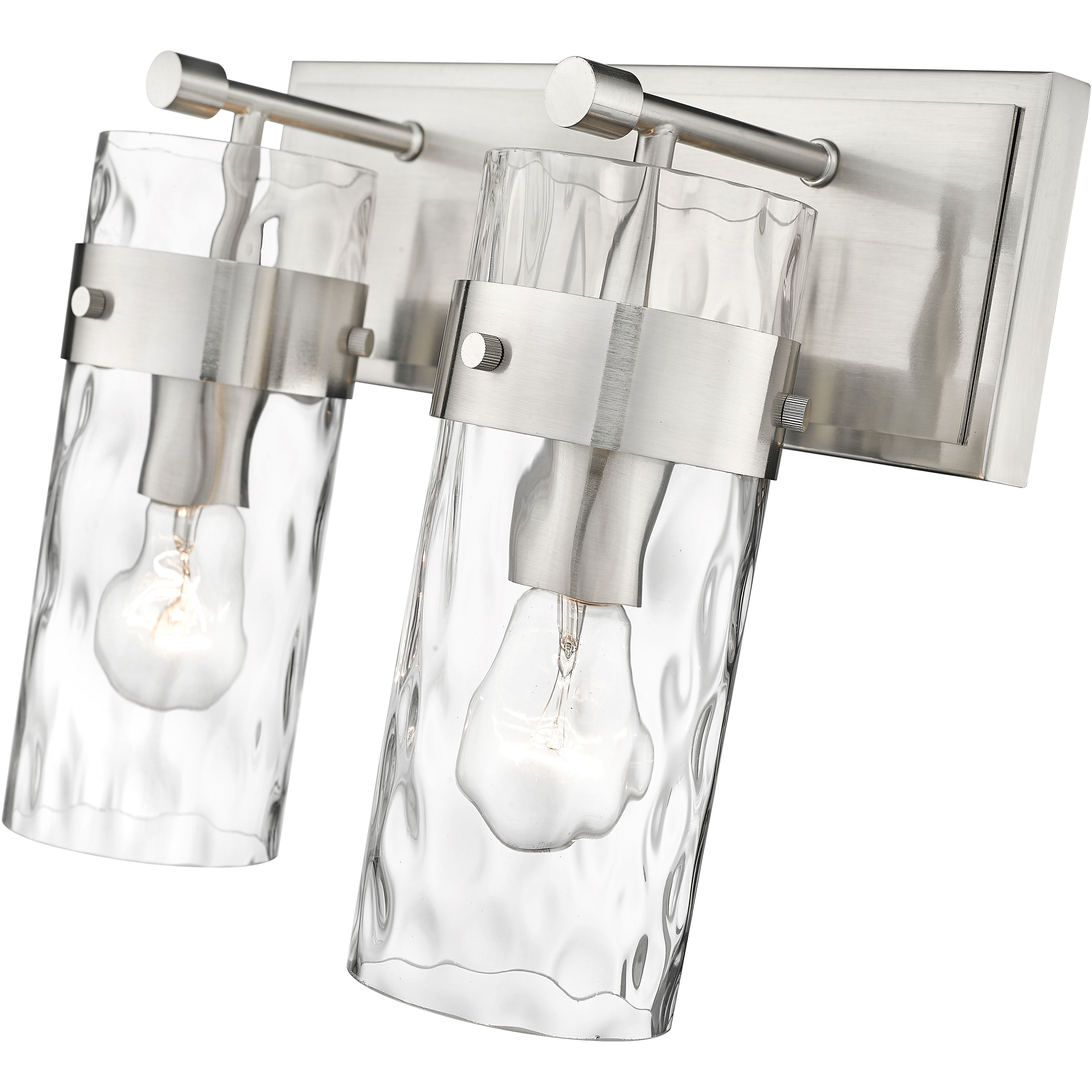 Fontaine 2 Light 14 inch Brushed Nickel Vanity Wall Light