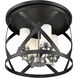 Malcalester 4 Light 15.75 inch Matte Black and Brushed Nickel Flush Mount Ceiling Light