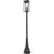 Nova 4 Light 109.5 inch Black Outdoor Post Mounted Fixture