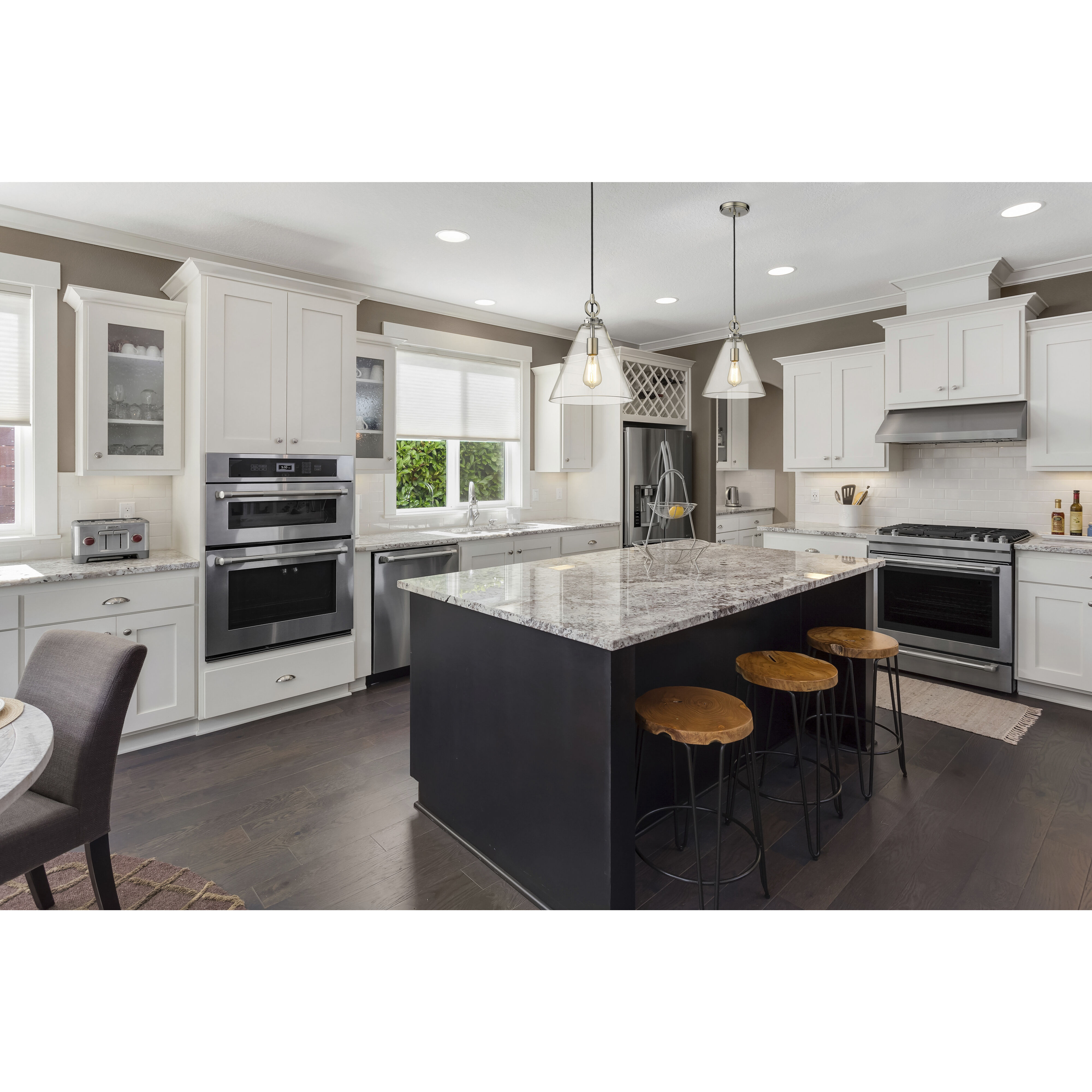 Harper 1 Light 11.5 inch Brushed Nickel Pendant Ceiling Light