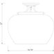 Joliet 3 Light 15.75 inch Olde Brass Semi Flush Mount Ceiling Light