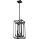 Easton 4 Light 9.25 inch Matte Black Chandelier Ceiling Light