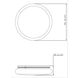 Soleil 1 Light 20 inch Brushed Nickel Flush Mount Ceiling Light