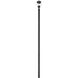 Davina 3 Light 138.25 inch Black Outdoor Post Mounted Fixture in G9