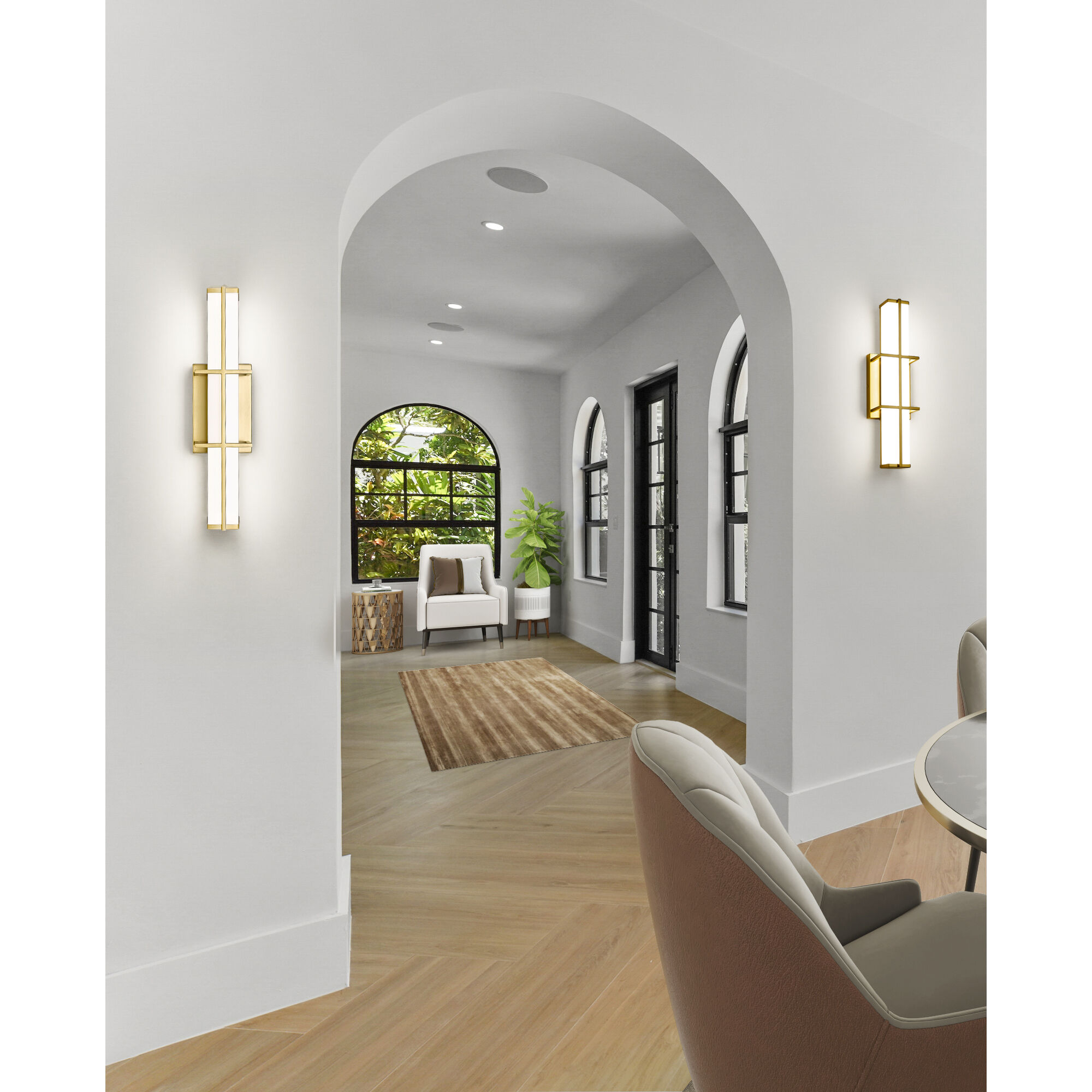 Harrison LED 18 inch Modern Gold Vanity Wall Light