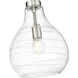Bon Air 1 Light 10 inch Brushed Nickel Pendant Ceiling Light