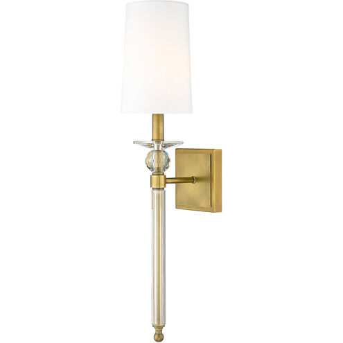 Ava 1 Light 6 inch Rubbed Brass Wall Sconce Wall Light