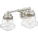 Vaughn 2 Light 15.5 inch Brushed Nickel Vanity Wall Light