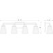 Lyna 4 Light 30.5 inch Brushed Nickel Vanity Wall Light