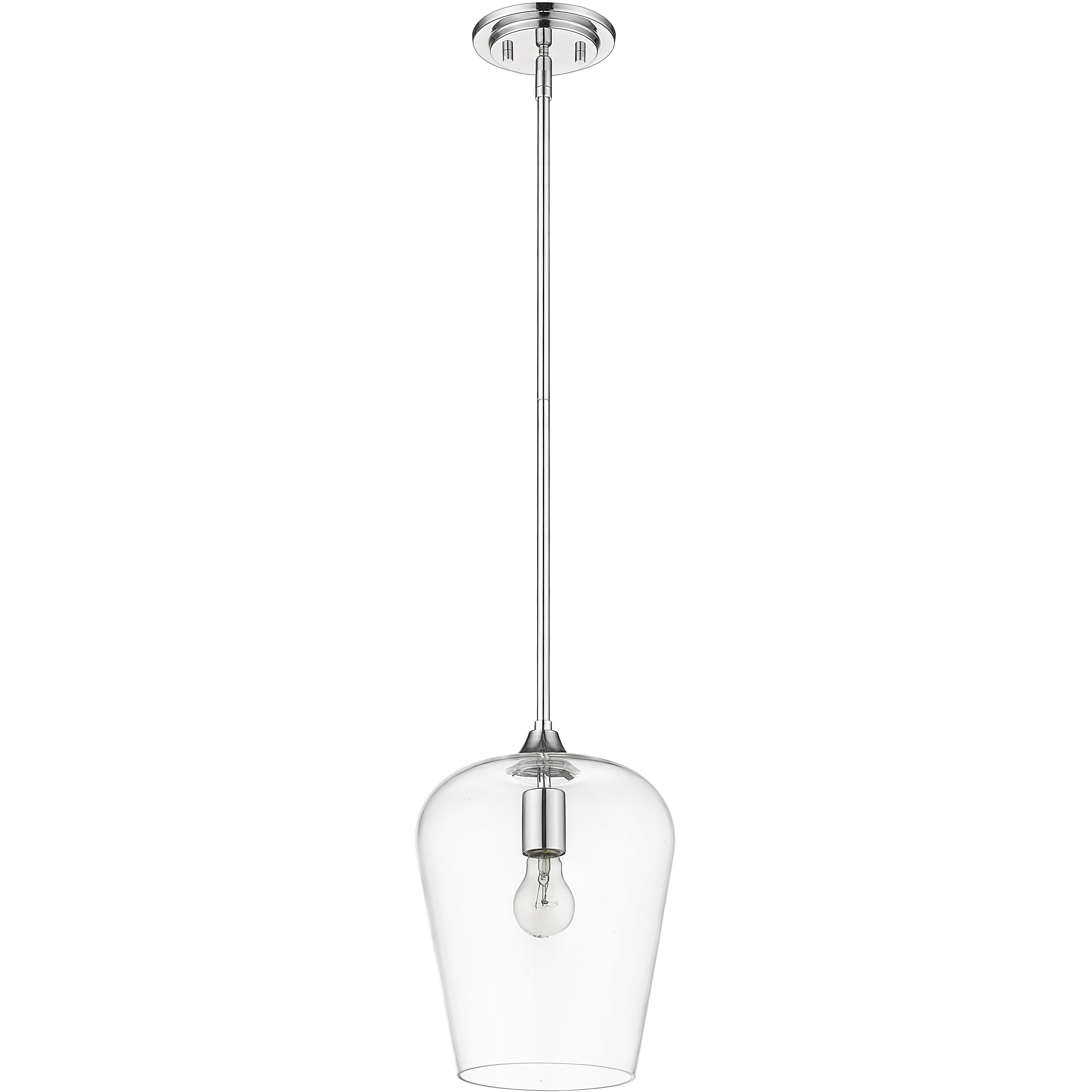 Joliet 1 Light 9 inch Chrome Pendant Ceiling Light