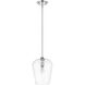 Joliet 1 Light 9 inch Chrome Pendant Ceiling Light