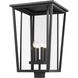 Seoul 4 Light 29.25 inch Black Outdoor Post Mount Fixture