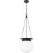 Calhoun 1 Light 13 inch Matte black Pendant Ceiling Light