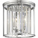 Monarch 3 Light 14 inch Chrome Flush Mount Ceiling Light in 10