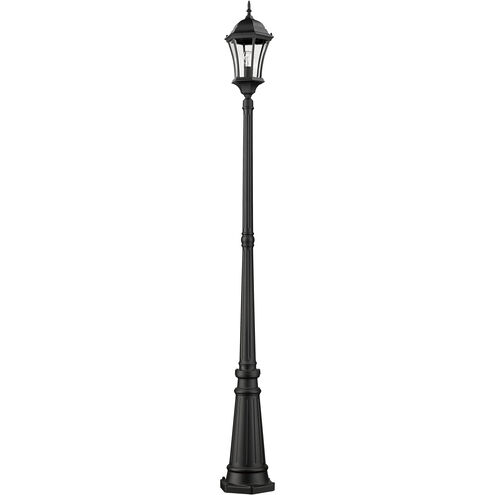 Wakefield 1 Light 90 inch Black Outdoor Post Mounted Fixture