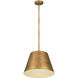 Maddox 1 Light 18 inch Rubbed Brass Chandelier Ceiling Light