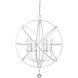 Tull 6 Light 24 inch Matte White Chandelier Ceiling Light