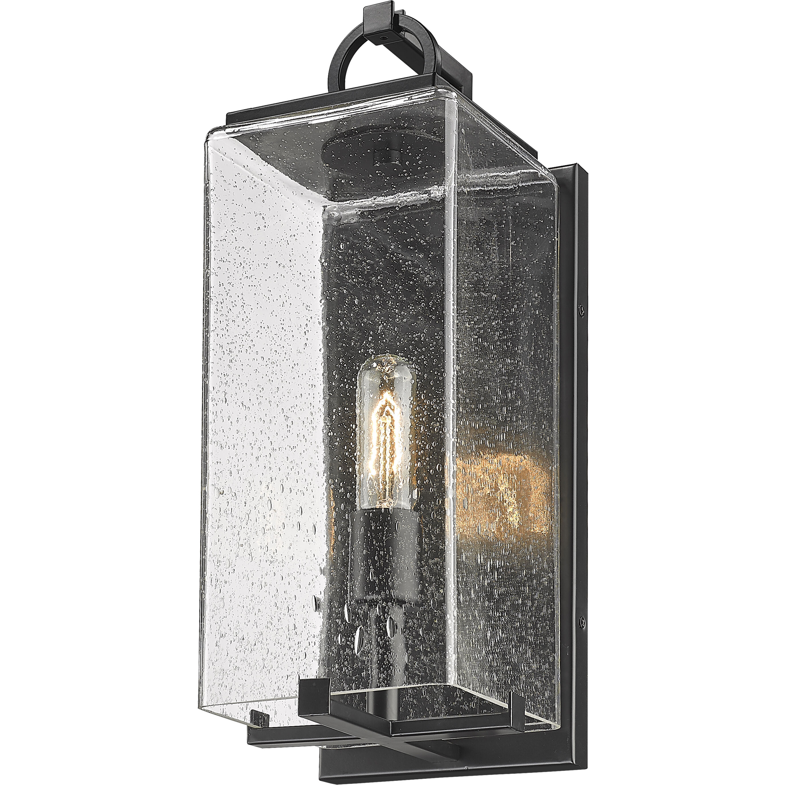 Sana 1 Light 18.5 inch Black Outdoor Wall Light