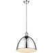 Sawyer 1 Light 12.5 inch Chrome Pendant Ceiling Light