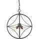 Cortez 4 Light 16 inch Bronze Pendant Ceiling Light in Bronze Steel