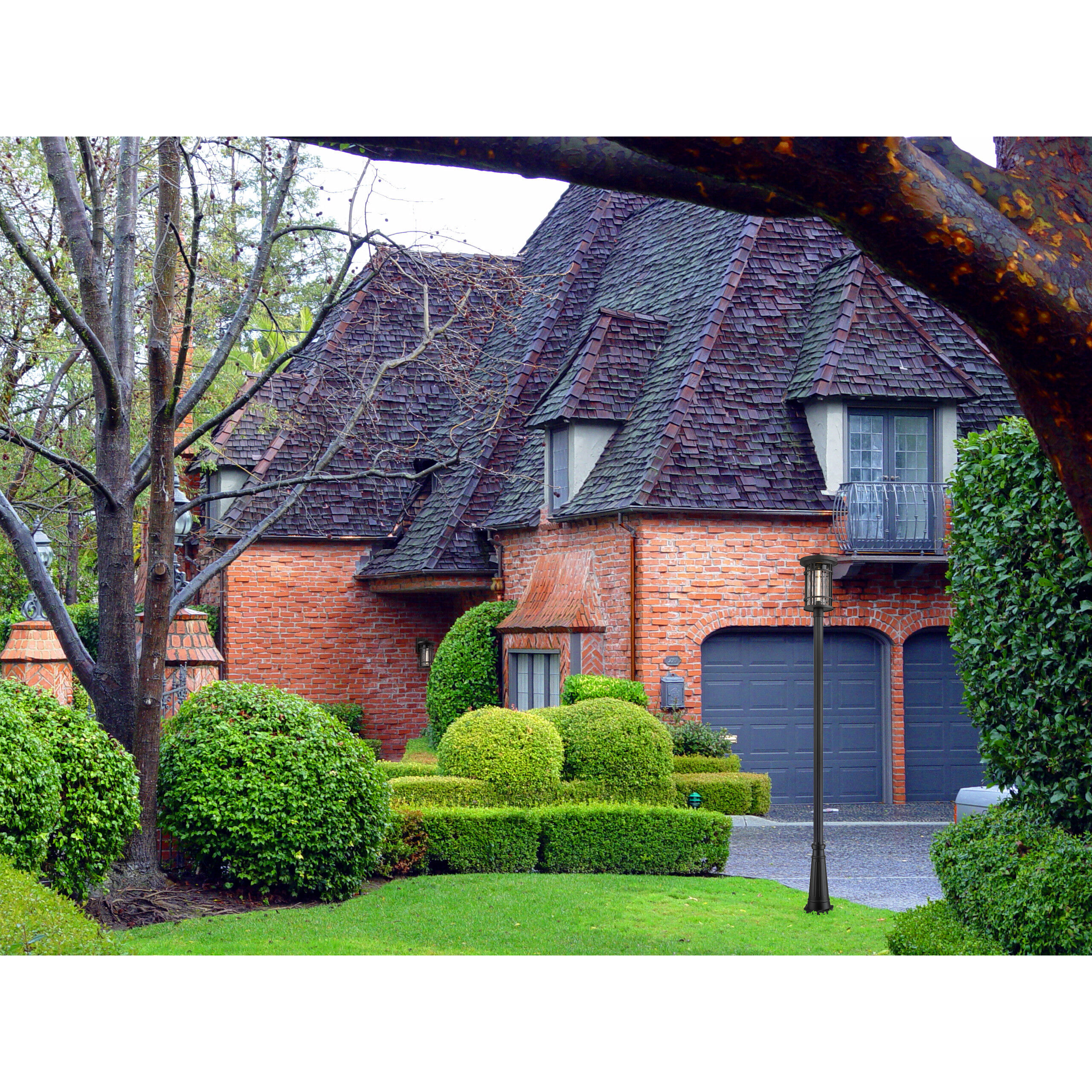 Jordan 1 Light 20 inch Black Outdoor Wall Light