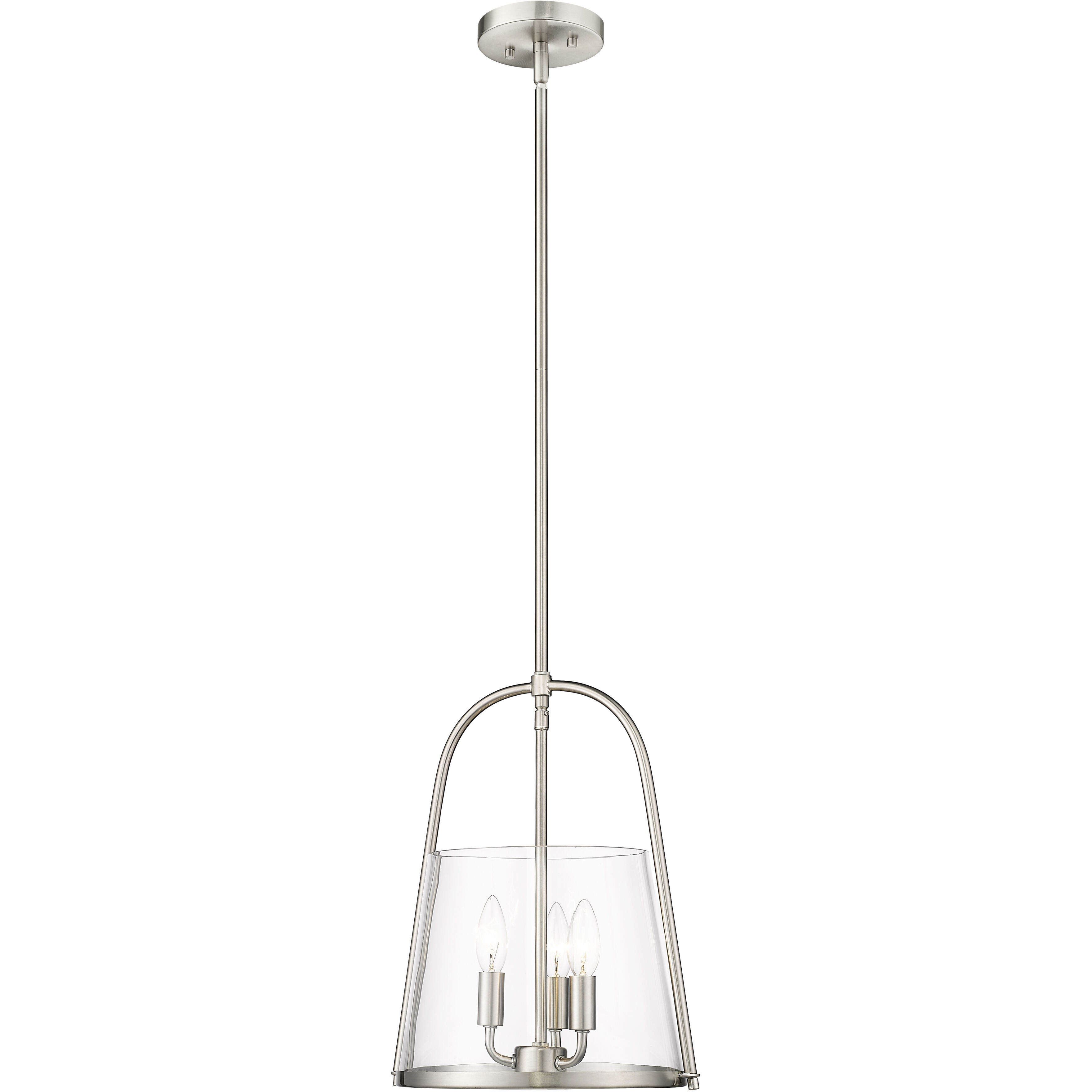 Archis 3 Light 12 inch Brushed Nickel Pendant Ceiling Light