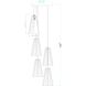 Farrell 5 Light 12 inch Matte Black Chandelier Ceiling Light