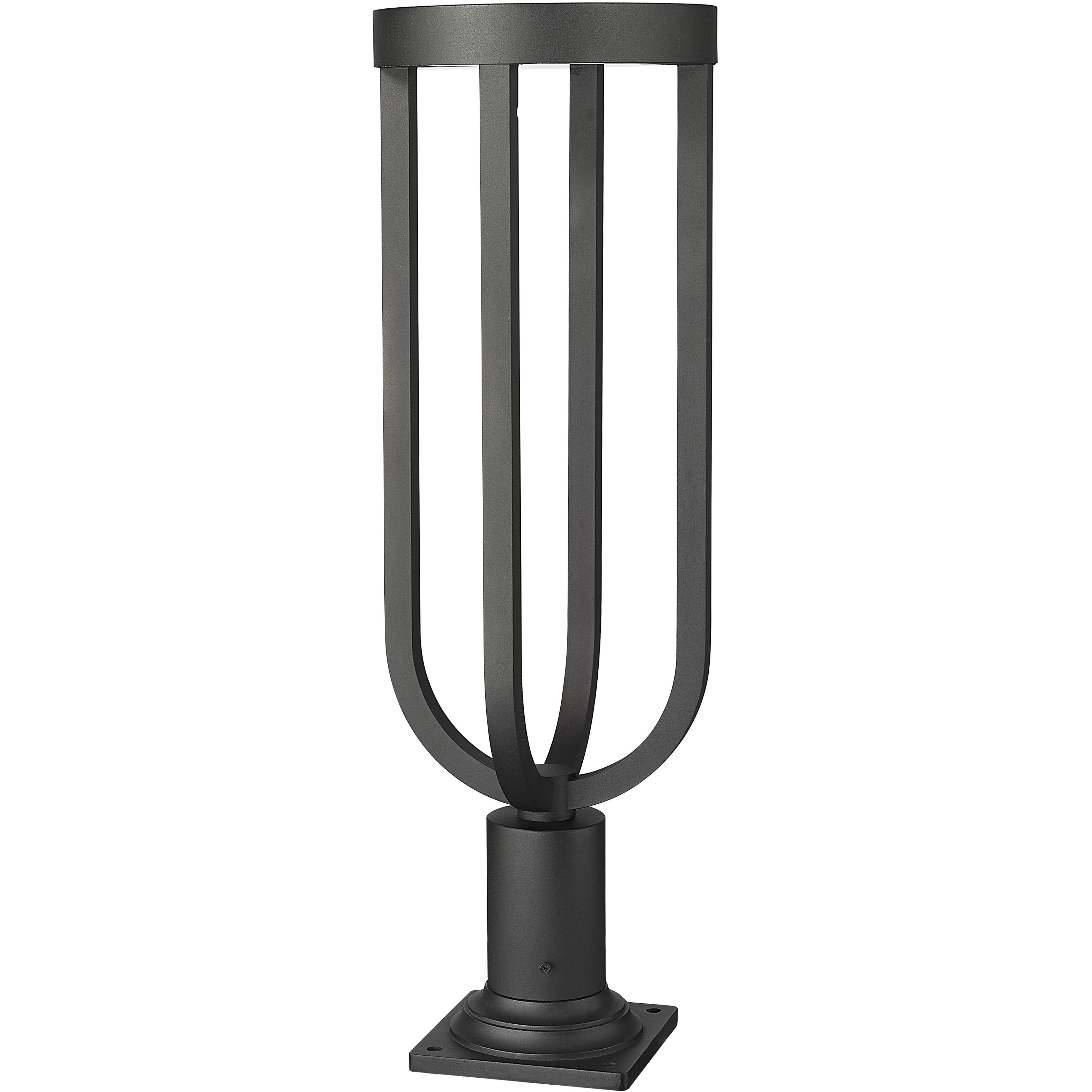 Leland LED 28.25 inch Sand Black Outdoor Pier Mounted Fixture