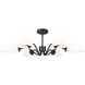Breton 6 Light 39 inch Matte Black Chandelier Ceiling Light