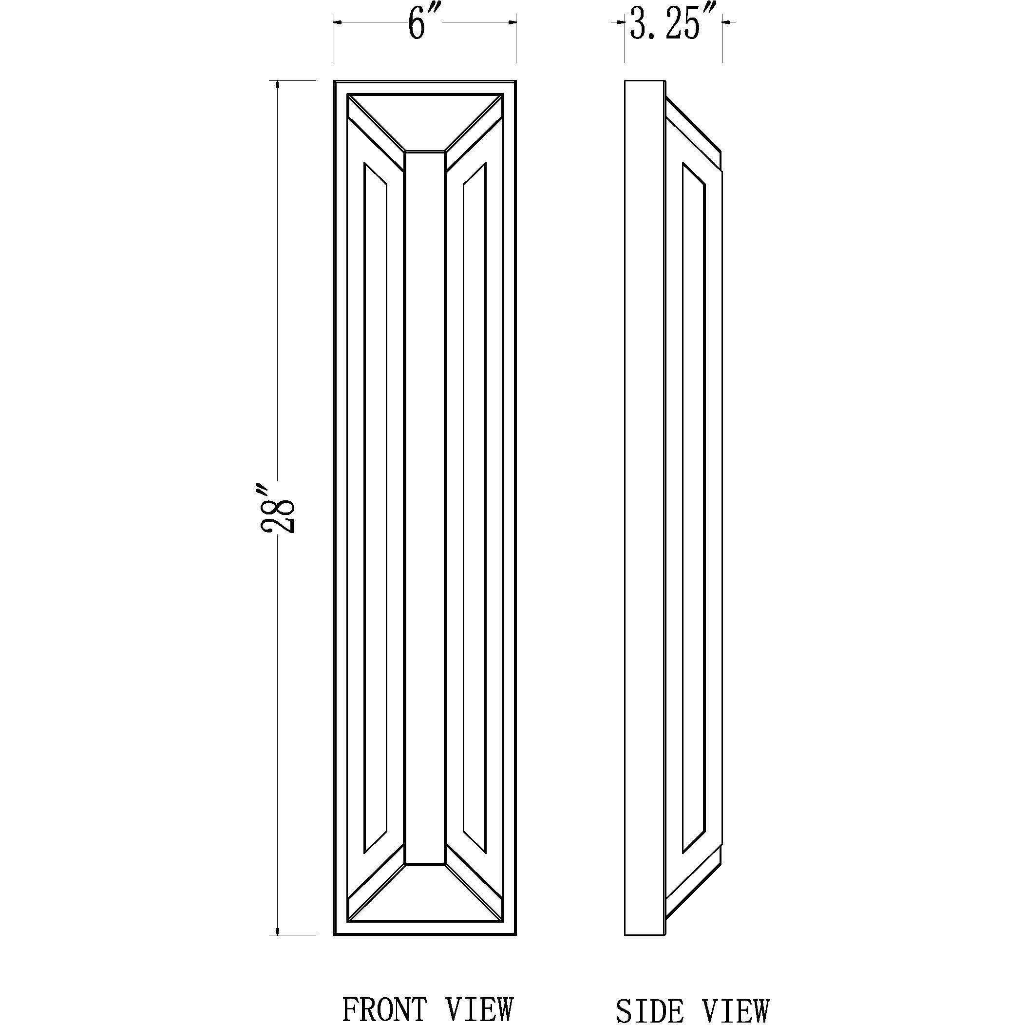 Banff LED 28 inch Sand Black Outdoor Wall Light in Soft Sand Black